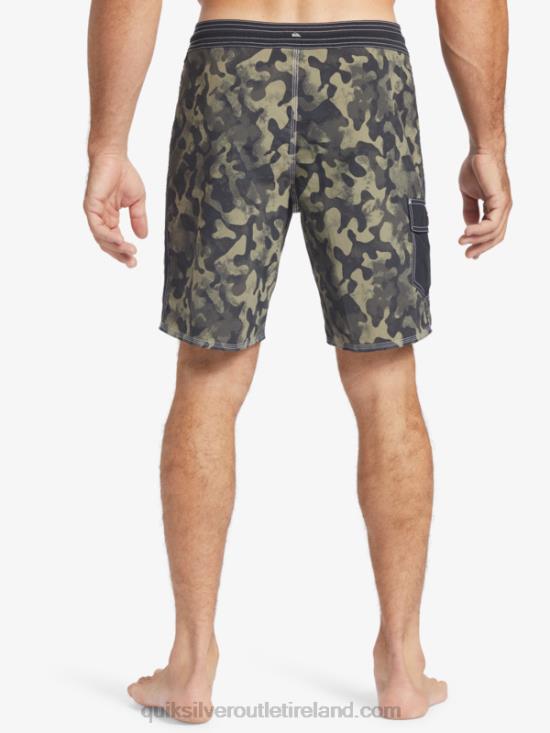 Men Quiksilver Waterman Throwback Camo 19 Boardshorts N02TD535 black throwback fade