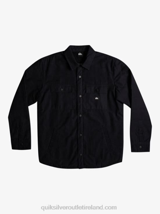 Men Quiksilver Downrail Canvas Chore Jacket N02TD1568 black