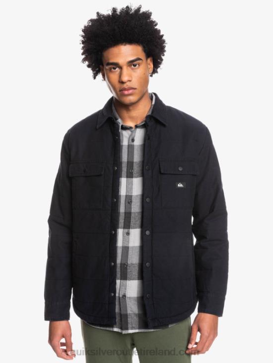 Men Quiksilver Downrail Canvas Chore Jacket N02TD1568 black