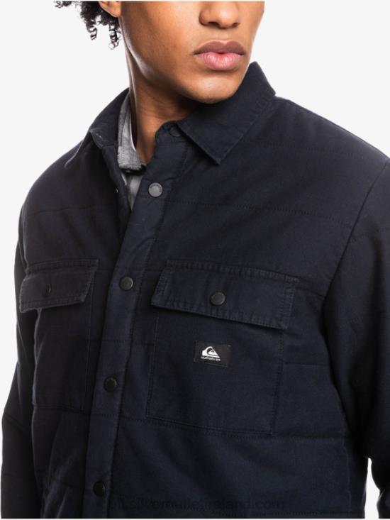 Men Quiksilver Downrail Canvas Chore Jacket N02TD1568 black