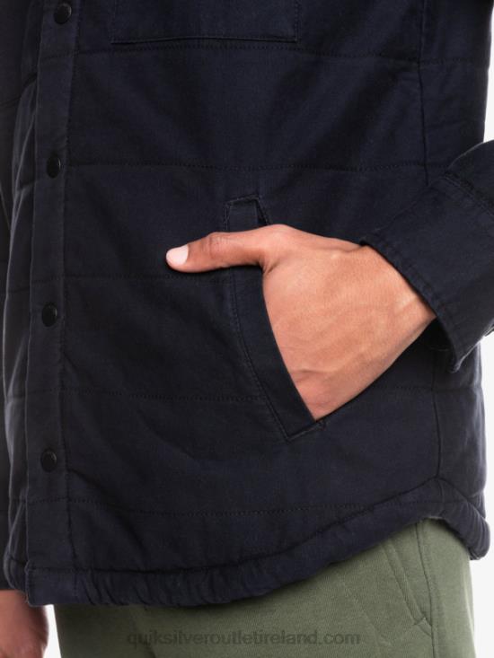 Men Quiksilver Downrail Canvas Chore Jacket N02TD1568 black