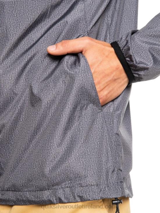 Men Quiksilver Everyday Windbreaker Jacket N02TD1011 dark grey heather