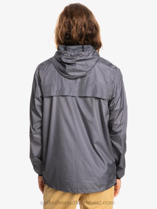 Men Quiksilver Everyday Windbreaker Jacket N02TD1011 dark grey heather