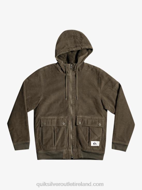 Men Quiksilver Triple Stringer Corduroy Jacket N02TD1557 grape leaf