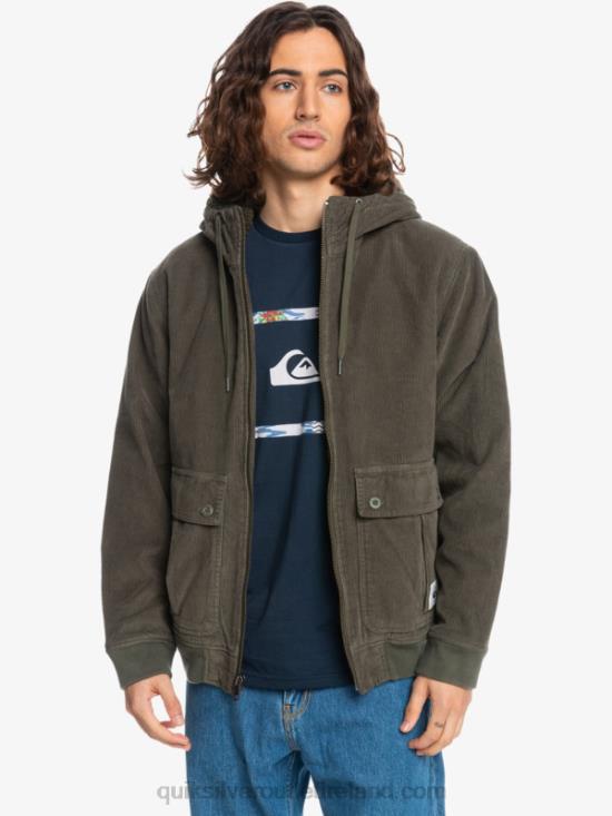 Men Quiksilver Triple Stringer Corduroy Jacket N02TD1557 grape leaf