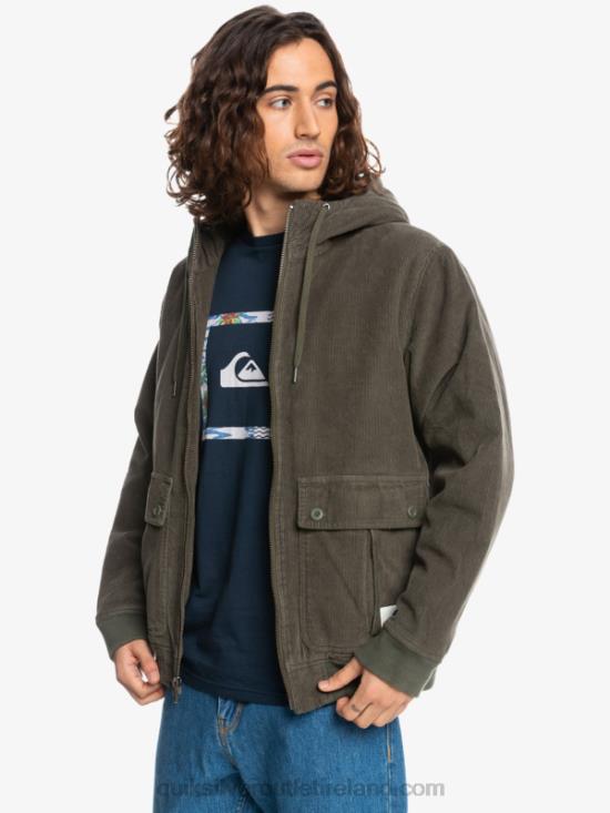 Men Quiksilver Triple Stringer Corduroy Jacket N02TD1557 grape leaf