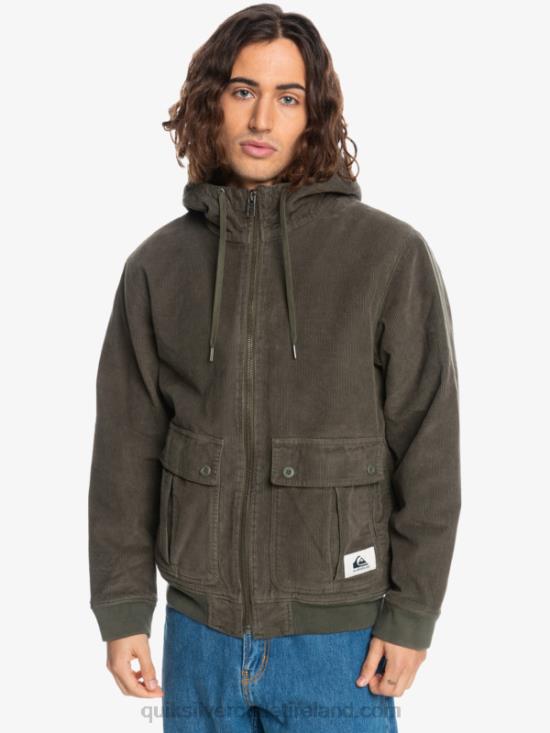 Men Quiksilver Triple Stringer Corduroy Jacket N02TD1557 grape leaf