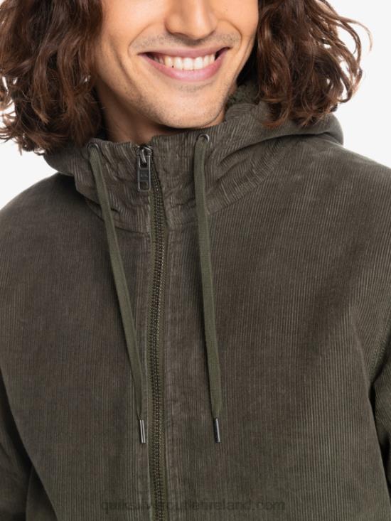 Men Quiksilver Triple Stringer Corduroy Jacket N02TD1557 grape leaf