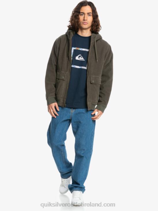 Men Quiksilver Triple Stringer Corduroy Jacket N02TD1557 grape leaf