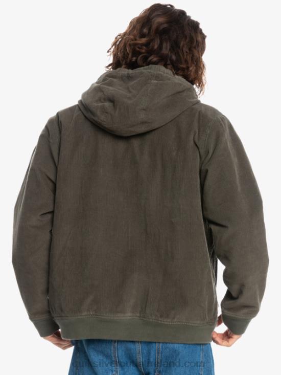 Men Quiksilver Triple Stringer Corduroy Jacket N02TD1557 grape leaf