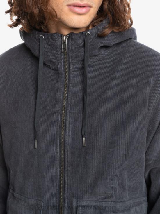 Men Quiksilver Triple Stringer Corduroy Jacket N02TD1558 tarmac