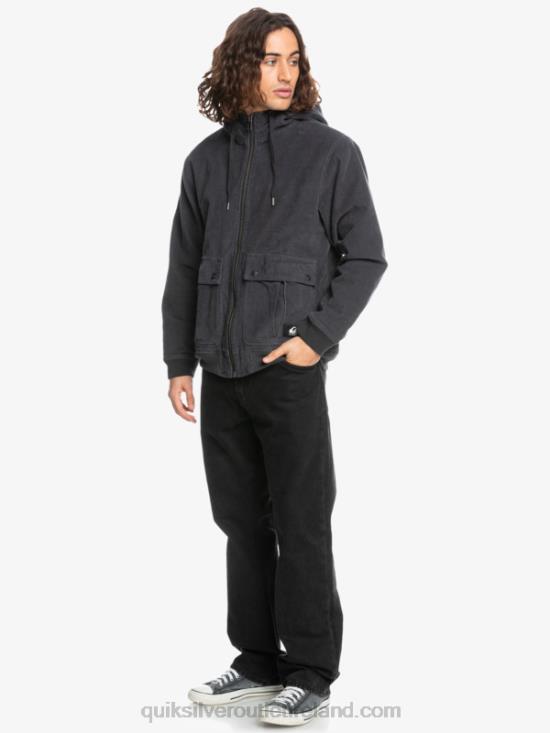 Men Quiksilver Triple Stringer Corduroy Jacket N02TD1558 tarmac
