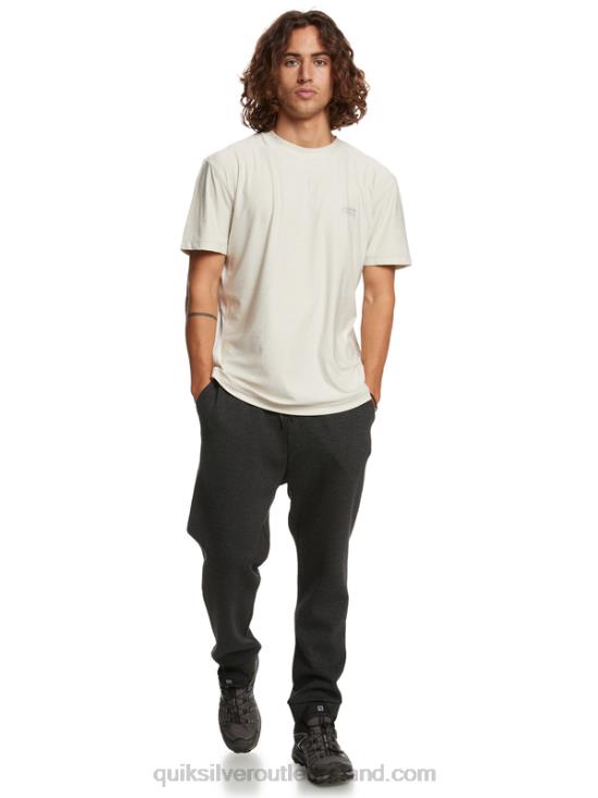 Men Quiksilver Step Off Fleece Joggers N02TD1721 phantom heather