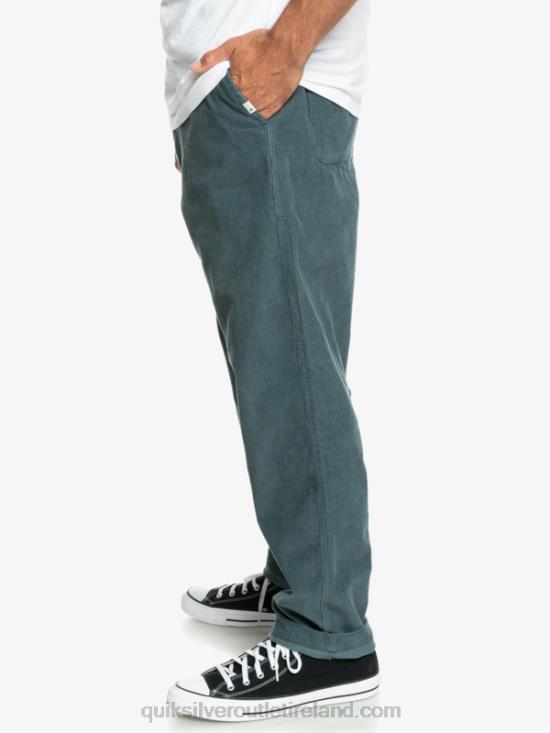 Men Quiksilver Cord Beach Cruiser Corduroy Pants N02TD921 dark slate