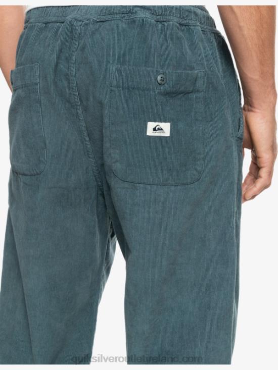 Men Quiksilver Cord Beach Cruiser Corduroy Pants N02TD921 dark slate