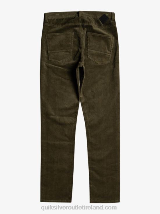 Men Quiksilver Kracker Cord Corduroy Pants N02TD1549 grape leaf