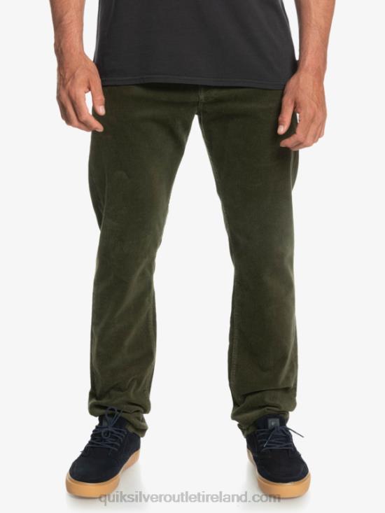 Men Quiksilver Kracker Cord Corduroy Pants N02TD1549 grape leaf