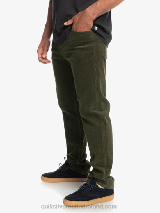 Men Quiksilver Kracker Cord Corduroy Pants N02TD1549 grape leaf