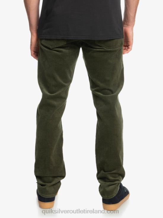 Men Quiksilver Kracker Cord Corduroy Pants N02TD1549 grape leaf