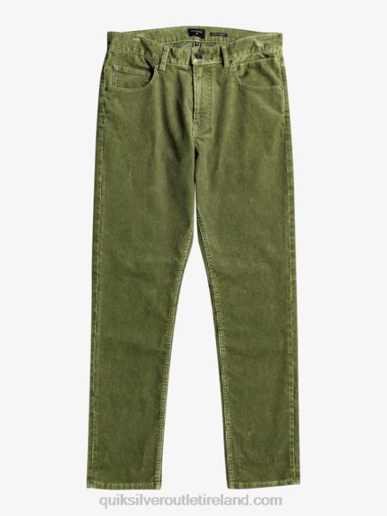 Men Quiksilver Kracker Straight Fit Corduroy Pants N02TD1607 four leaf clover