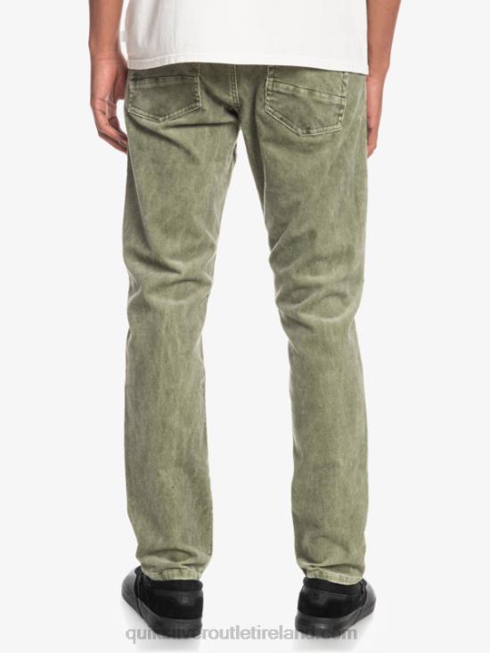 Men Quiksilver Kracker Straight Fit Corduroy Pants N02TD1607 four leaf clover