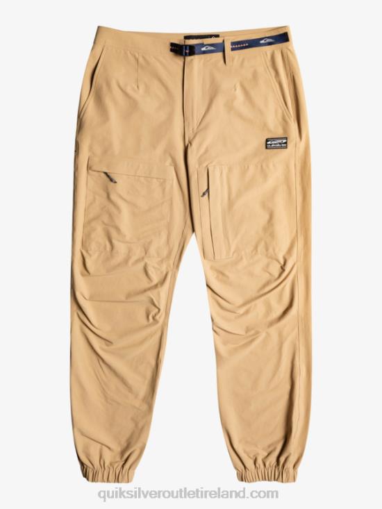 Men Quiksilver Sea Bed Cargo Pants N02TD1846 tannin