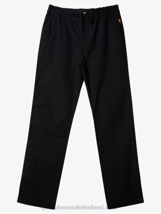 Men Quiksilver Waterman After Surf Pants N02TD791 black