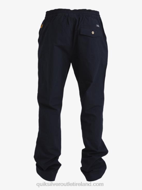 Men Quiksilver Waterman After Surf Pants N02TD791 black