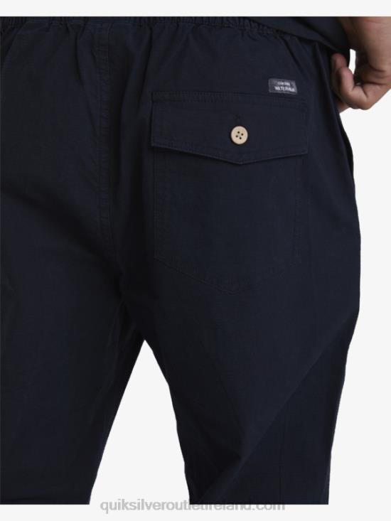 Men Quiksilver Waterman After Surf Pants N02TD791 black