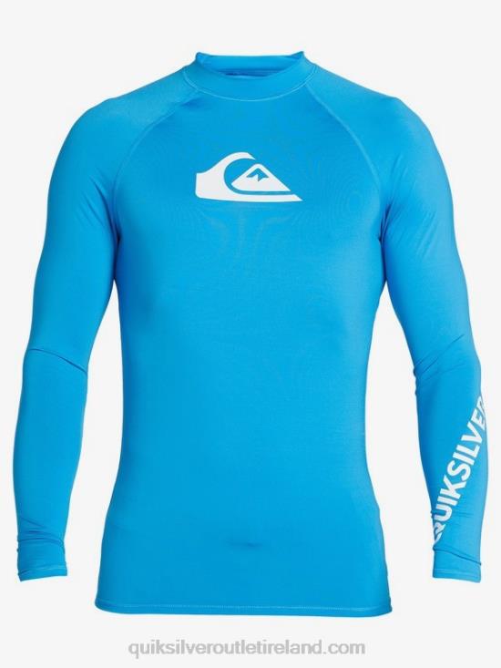 Men Quiksilver All Time Long Sleeve UPF 50 Rashguard N02TD1431 blithe