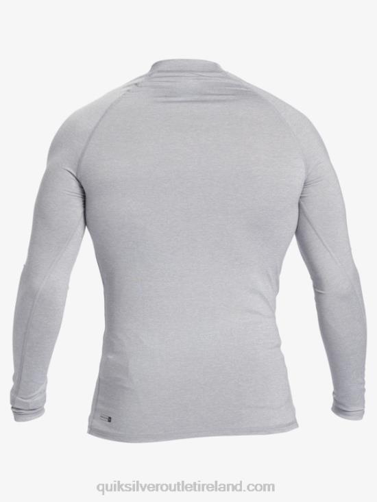 Men Quiksilver Hawaii Double Down UPF 50 Long Sleeve Surf Tee N02TD1106 sleet heather