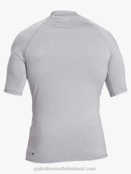 Men Quiksilver Hawaii Double Down UPF 50 Short Sleeve Surf Tee N02TD1169 sleet heather