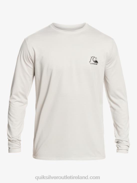 Men Quiksilver Heritage Heather Long Sleeve UPF 50 Surf Tee N02TD1469 gray violet heather