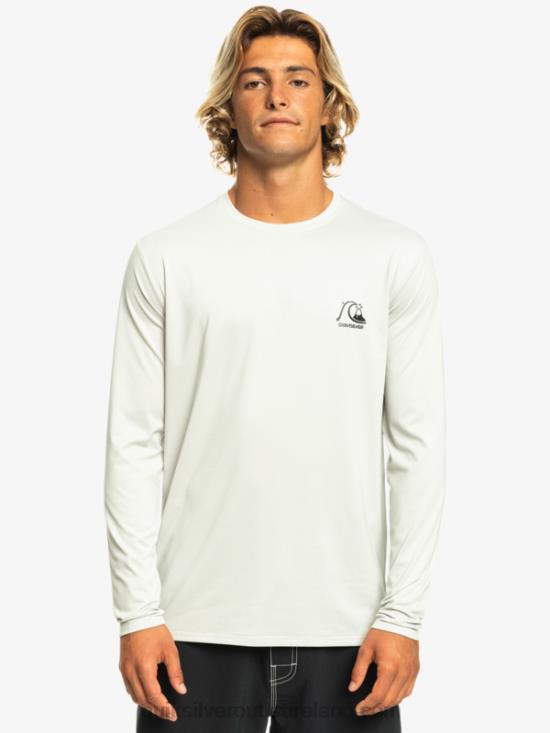Men Quiksilver Heritage Heather Long Sleeve UPF 50 Surf Tee N02TD1469 gray violet heather