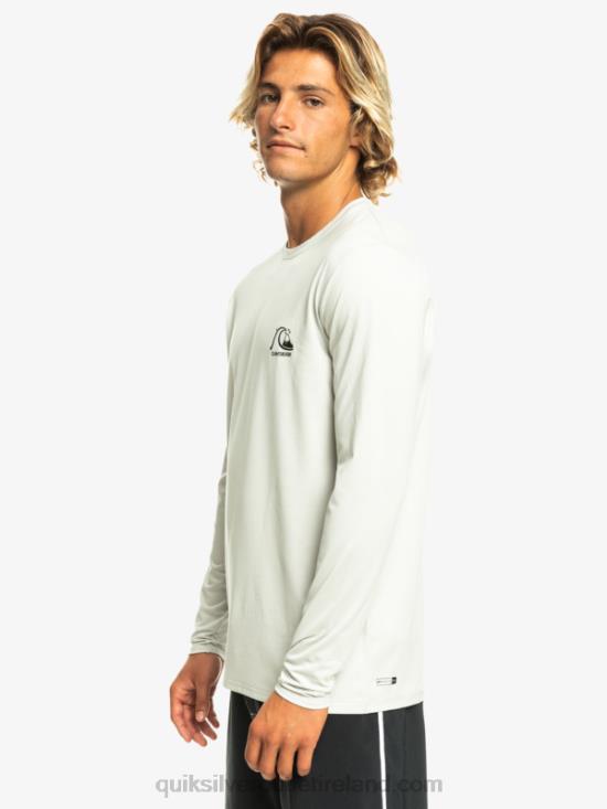 Men Quiksilver Heritage Heather Long Sleeve UPF 50 Surf Tee N02TD1469 gray violet heather