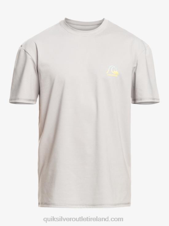 Men Quiksilver Heritage Heather Short Sleeve UPF 50 Surf T-Shirt N02TD1134 sleet heather