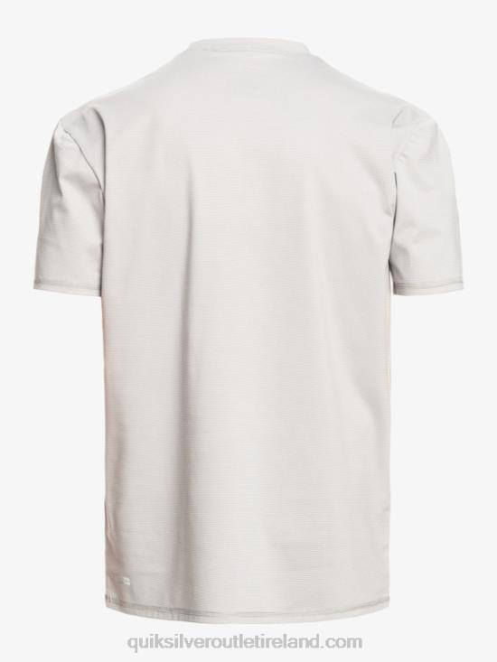 Men Quiksilver Heritage Heather Short Sleeve UPF 50 Surf T-Shirt N02TD1134 sleet heather