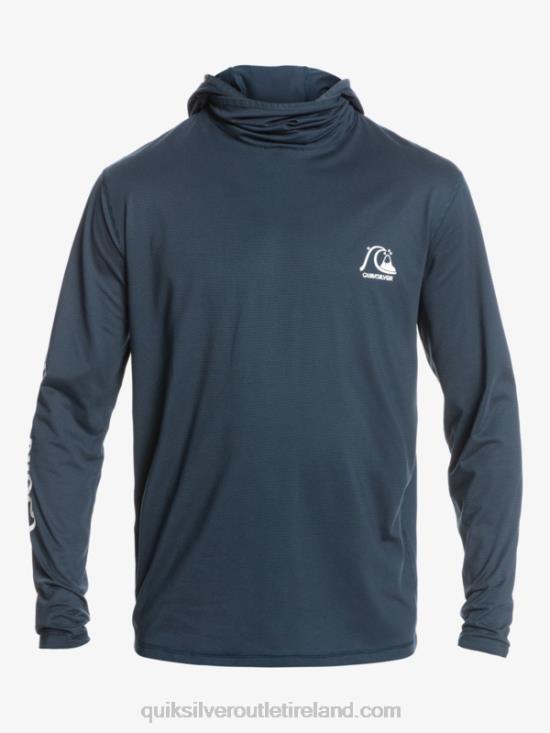 Men Quiksilver Heritage UPF 50 Long Sleeve Surf Tee N02TD417 midnight navy heather
