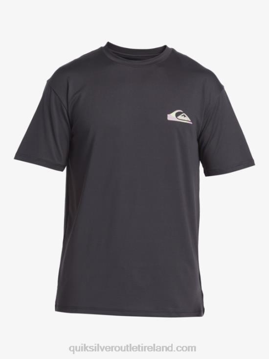 Men Quiksilver Mix Session UPF 50 Short Sleeve Surf Tee N02TD316 tarmac