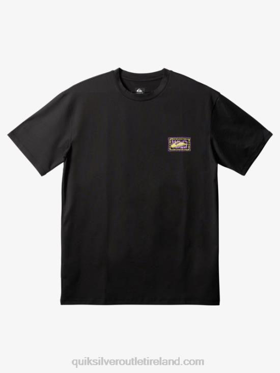 Men Quiksilver Mix Short Sleeve UPF 50 Surf Tee N02TD1808 black
