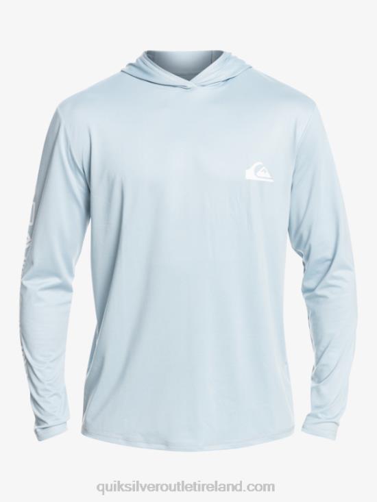 Men Quiksilver Omni Session UPF 50 Long Sleeve Surf Tee N02TD771 celestial blue