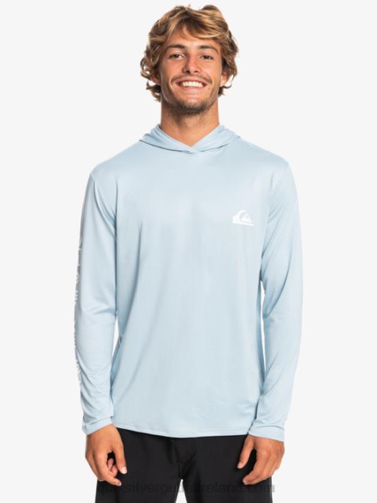 Men Quiksilver Omni Session UPF 50 Long Sleeve Surf Tee N02TD771 celestial blue