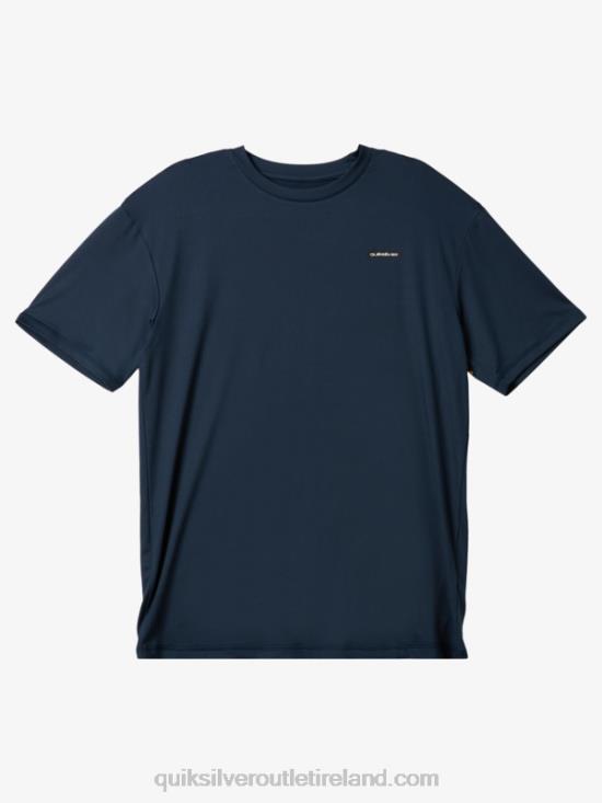 Men Quiksilver Omni Session UPF 50 Short Sleeve Surf Tee N02TD541 midnight navy