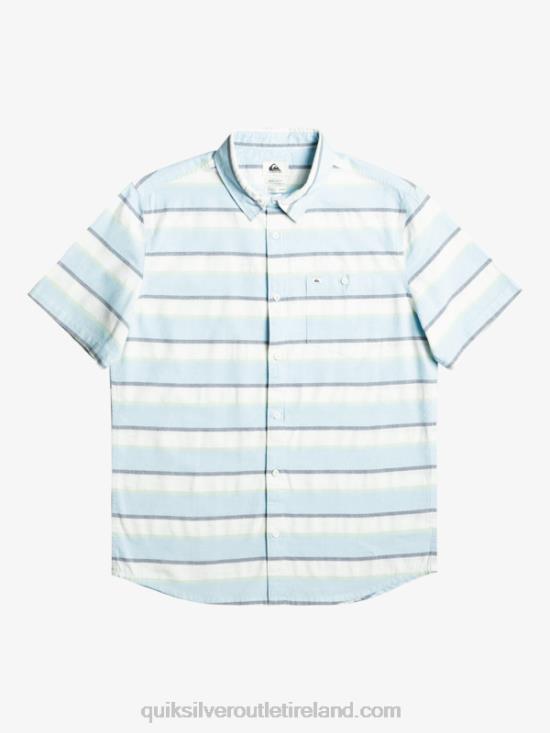 Men Quiksilver Cali Sunrise Short Sleeve Shirt N02TD1206 white cali sunrise 231