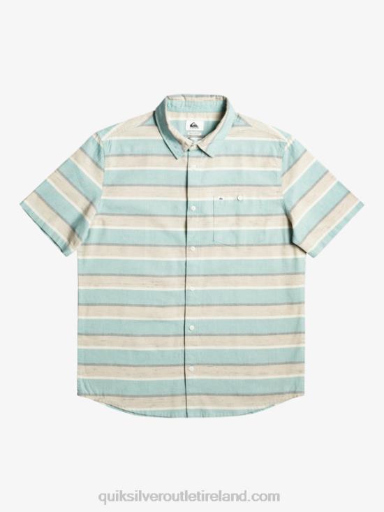 Men Quiksilver Cali Sunrise Short Sleeve Shirt N02TD1207 plaza taupe cali sunrise 231