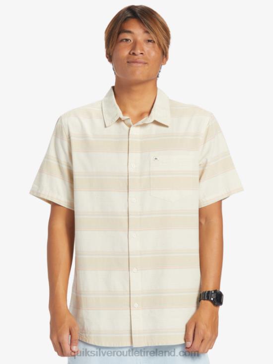 Men Quiksilver Cali Sunrise Short Sleeve Shirt N02TD445 birch cali str