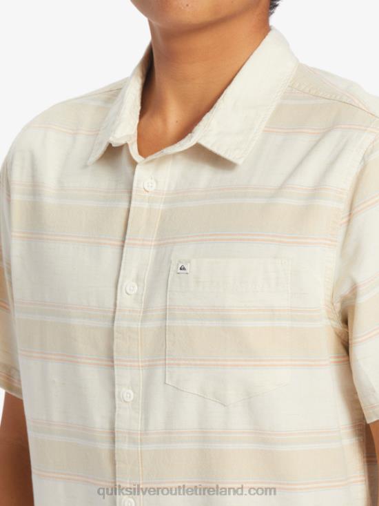 Men Quiksilver Cali Sunrise Short Sleeve Shirt N02TD445 birch cali str
