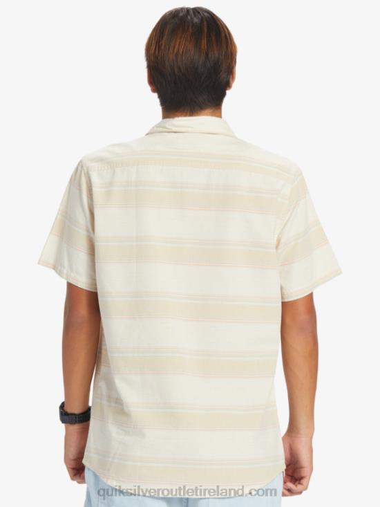 Men Quiksilver Cali Sunrise Short Sleeve Shirt N02TD445 birch cali str