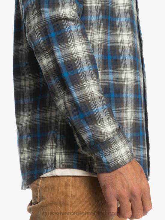 Men Quiksilver Cramond Stretch Long Sleeve Shirt N02TD1048 grape leaf cramond
