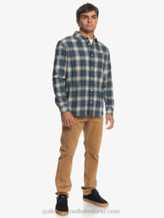 Men Quiksilver Cramond Stretch Long Sleeve Shirt N02TD1048 grape leaf cramond